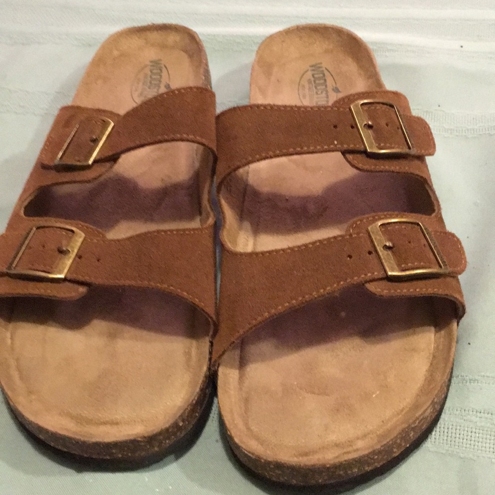 Woodstock Original Leather-Upper Sandal NEW Size 13 Dark Brown leather & Buckles - Picture 6 of 7